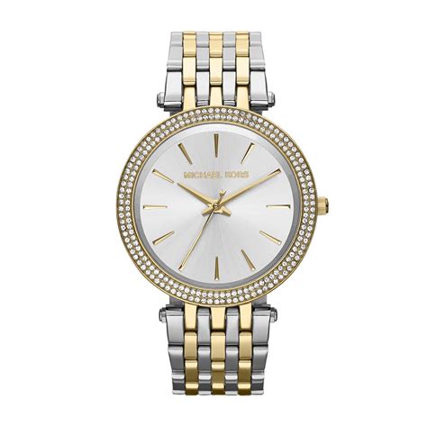 damenuhr michael kors gold silber|Michael Kors leather watches.